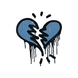 Sealed Graffiti | Broken Heart (Monarch Blue)
