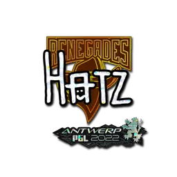 Sticker | hatz (Glitter) | Antwerp 2022
