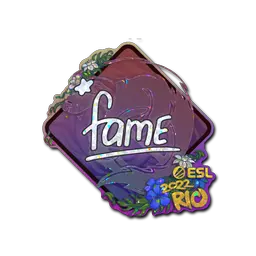 Sticker | fame (Glitter) | Rio 2022