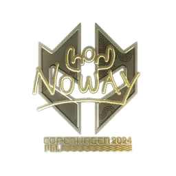 Sticker | noway (Gold) | Copenhagen 2024