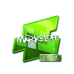 Sticker | markeloff (Foil) | Atlanta 2017