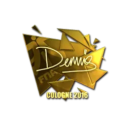 Sticker | dennis (Gold) | Cologne 2016