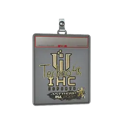 Sticker Slab | Techno4K (Gold) | Antwerp 2022