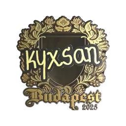 Sticker | kyxsan (Gold) | Budapest 2025