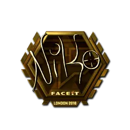 Sticker | niko (Gold)  | London 2018