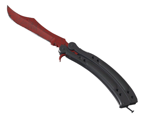 ★ Butterfly Knife | Crimson Web float preview