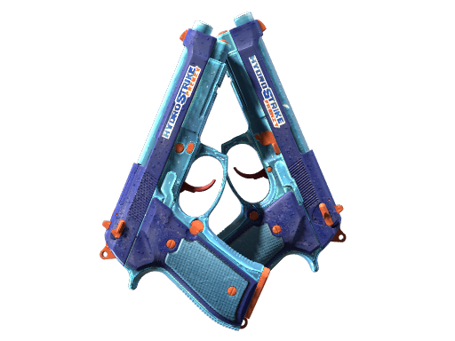Dual Berettas | Hydro Strike float preview