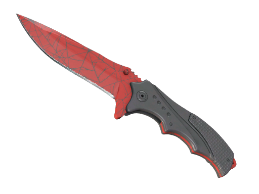 ★ Nomad Knife | Crimson Web float preview