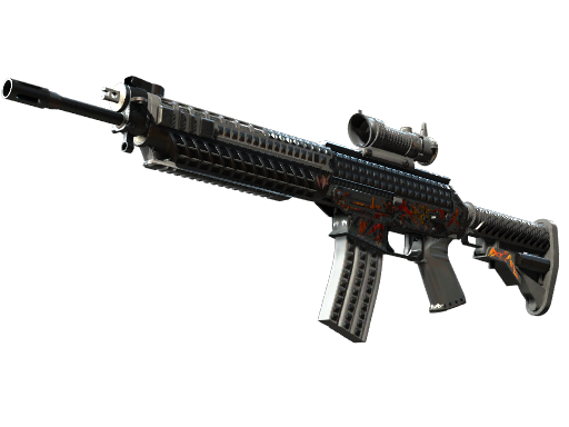 SG 553 | Heavy Metal float preview
