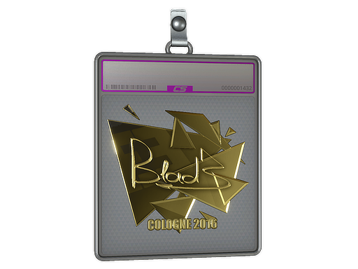 Sticker Slab | B1ad3 (Gold) | Cologne 2016