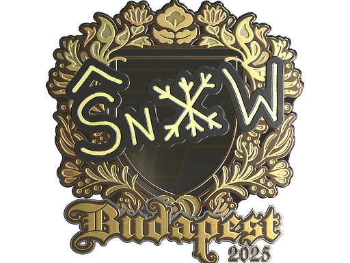Sticker | snow (Gold) | Budapest 2025
