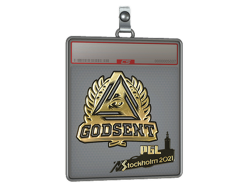 Sticker Slab | GODSENT (Gold) | Stockholm 2021
