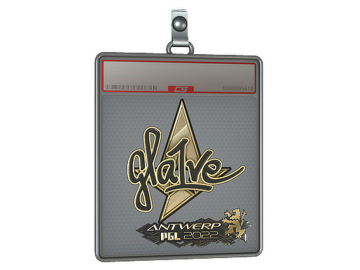 Sticker Slab | gla1ve (Gold) | Antwerp 2022