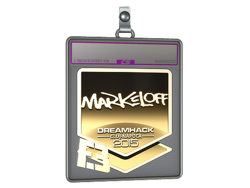Sticker Slab | markeloff (Gold) | Cluj-Napoca 2015