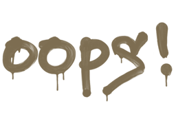 Sealed Graffiti | Oops (Dust Brown)