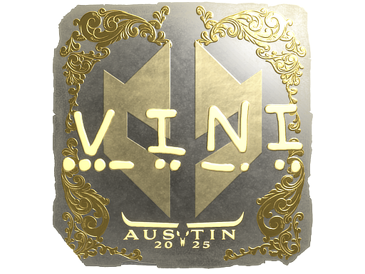 Sticker | VINI (Gold) | Austin 2025