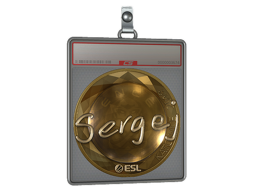 Sticker Slab | sergej (Gold) | Katowice 2019