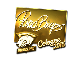 Sticker | pashaBiceps (Gold) | Cologne 2015