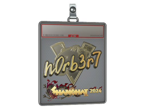 Sticker Slab | n0rb3r7 (Gold) | Shanghai 2024